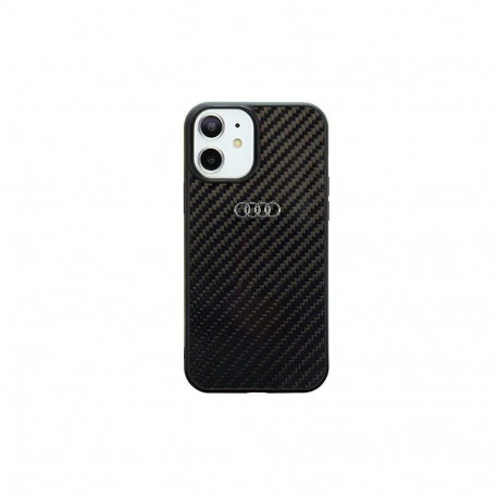 Audi Carbon Fiber iPhone 11 / Xr 6.1" black/black hardcase AU-TPUPCIP11-R8/D2-BK