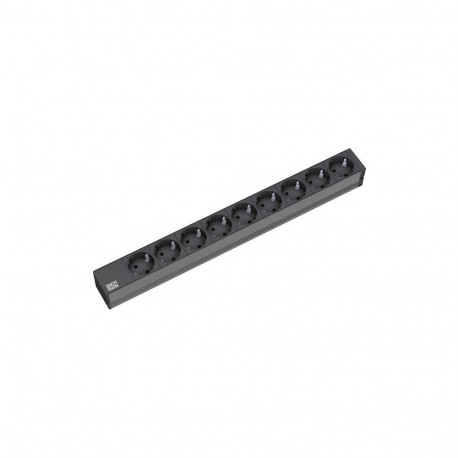 Bachmann 9x Schuko, 2m power extension 9 AC outlet(s) Black