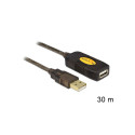 DeLOCK 30m, USB2.0 - USB2.0 USB-kaabel USB A must