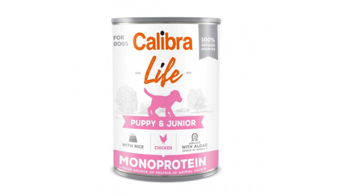 CALIBRA Dog Life Puppy&Junior kana ja riis märg koeratoit 400g