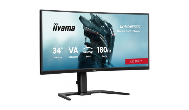 iiyama G-MASTER Get ahead with the curved GCB3484WQSU-B1 Red Eagle kumer 180Hz värskendussagedus ja 