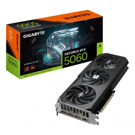 GIGABYTE GeForce RTX 5060 GAMING OC 8G graafikakaart, 8GB GDDR7, 128bit, PCI-E 5.0, 2595 MHz taktsag