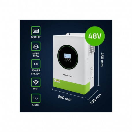 hübriid päikesepaneeli inverter off-grid 6200W | 120A