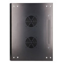 Extralink seinakinnitusega must rackmount kapp 12U 600x450