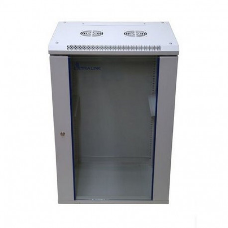 Extralink Rackmount cabinet 18U 600x450 Gray wall mounted