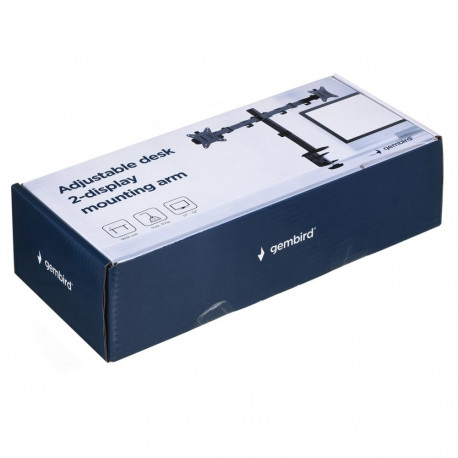 Gembird MA-D2-01 monitori alus 81,3 cm (32") lauamudel must