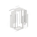 Lanberg Wall mounting rack cabinet 19''  22U 600x450mm Grey Lanberg Wall mounting rack cabinet 19''  22U 600x450mm Grey