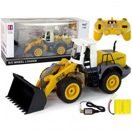 Kaugjuhitav ekskavaator/laadur R/C 1:20 tõstetav poom