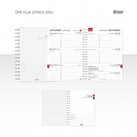 Sisu- Õpetaja päevaraamatuleTrend/SpirEx, 140x184mm ,25/26 õppeaasta