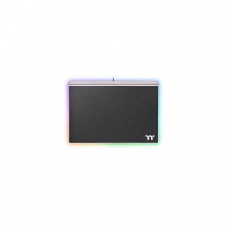Thermaltake Argent MP1 RGB Gaming mouse pad Black, Titanium