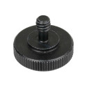 Caruba Adapterschroef 1/4"M 1/4"F met Metalen Grip Zwart