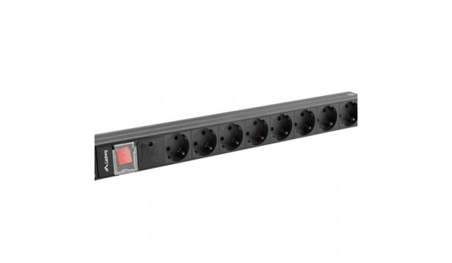 Power strip Rack PDU 19 1U 16A 8X schuko 2M black