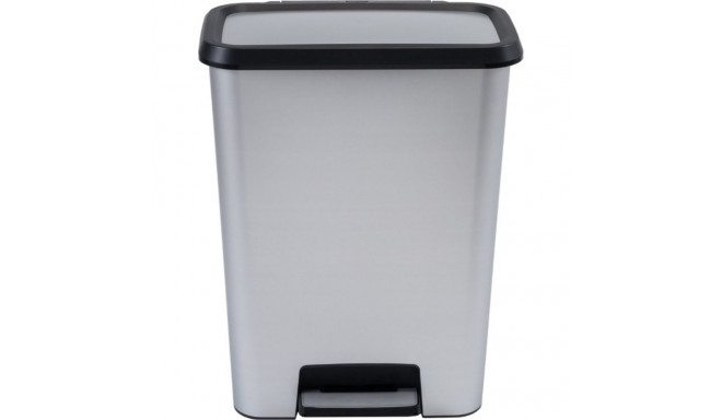 metallist pedaalprügikast Compatta 50L hõbedane 8013183122461