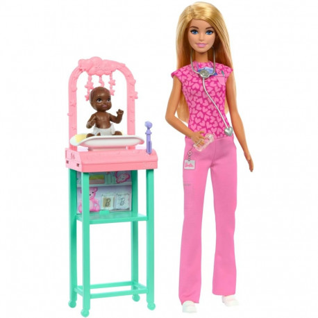 Mattel Barbie You Can Be Anything Barbie Pediatrician Doll (JCR72)
