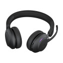 JABRA Evolve2 65 MS stereo on-ear Bluetooth juhtmevaba USB-C mürasummutav must laadimisalusega MS Te