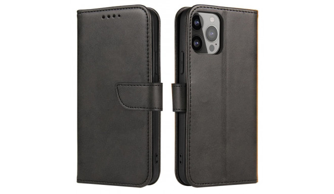 Hurtel Magnet Case for Huawei Nova 12 with flap and wallet - black