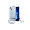 Guess Guess GUHCP13SHTSGSB iPhone 13 mini 5,4 "blue / blue hardcase Translucent Stap