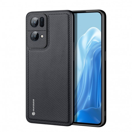 Dux Ducis Dux Ducis Fino case cover covered with nylon material Oppo Reno7 Pro 5G black
