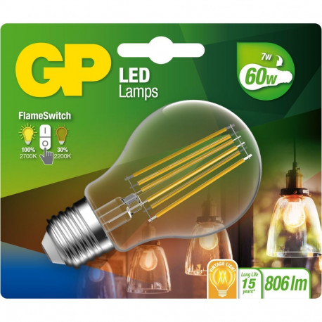 GP Lighting LED FlameSwitch E27 7W (60W) 806 lm        GP 085317