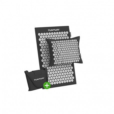 Tunturi Pro Acupressure Mat And Pillow, Black