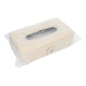 Tissue box with strap beige