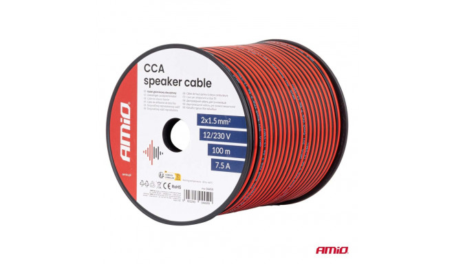 Kõlarikaabel 2x1.5mm² 100m 7.5A