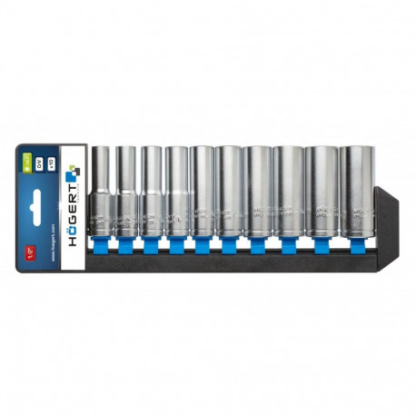 1/2" pikad padrunid, 10 osa 10-24mm