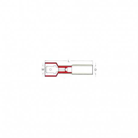 Termo juhtmeotsik isane(kollane)