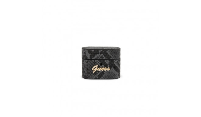 Guess GUACAPPUNSSMLBK AirPods Pro cover black/black Python Collection