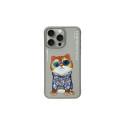 Nimmy Glasses Cool Cat Case for iPhone 15 Pro - Gray