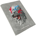 Nimmy Raptor Lion Passport/Wallet Case - Gray