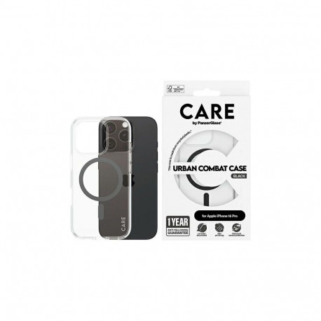 CARE by PanzerGlass Flagship Case iPhone 16 Pro 6.3"" black/black MagSafe 1346