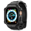 Spigen Rugged Armor Pro Apple Watch Ultra (49mm) Strap Case - Black