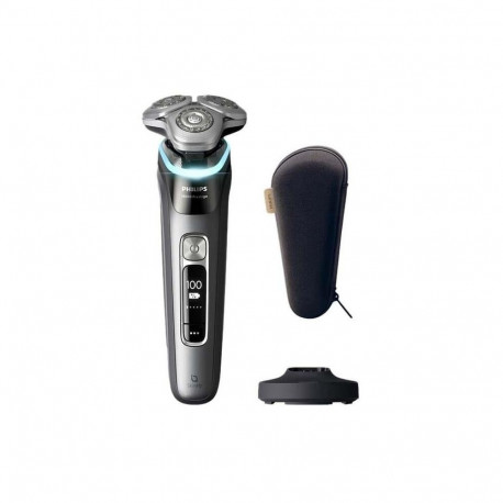 Jaunums! PHILIPS i9000 Prestige Ultra Elektroskuveklis mitrai/sausai skūšanai (lādējams) Tumšs šīfe