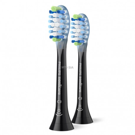 Philips Sonicare hambaharja otsikud C3 Premium Plaque Defence HX9042/88 (2 tk), must