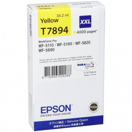 Epson tindikassett kollane HC (C13T789440)