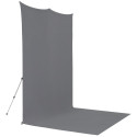 Westcott X Drop Pro Kreukbestendige Achtergrond Kit Neutraal Grijs Sweep (8' x 13')