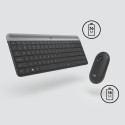  Logitech MK470 Slim Combo Wireless Keyboard + Mouse, US, Graphite
