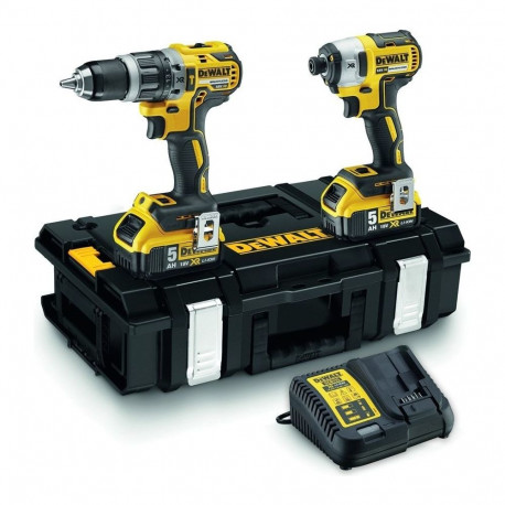 DEWALT.COMBO KIT 18V DCK266P2 (DCD796+DCF887) 2x5.0Ah tugev süsteem