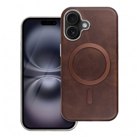 Case for iPhone 17 AIR Gentleman Mag Cover compatible with MagSafe brown
