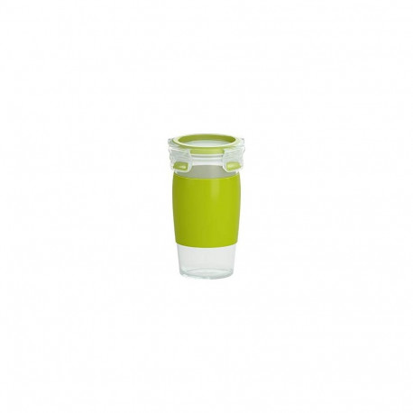 CLIP & GO Smoothie Mug (grün/transparent, 450ml)