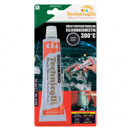 Silikoonhermeetik must Technicqll 70ml
