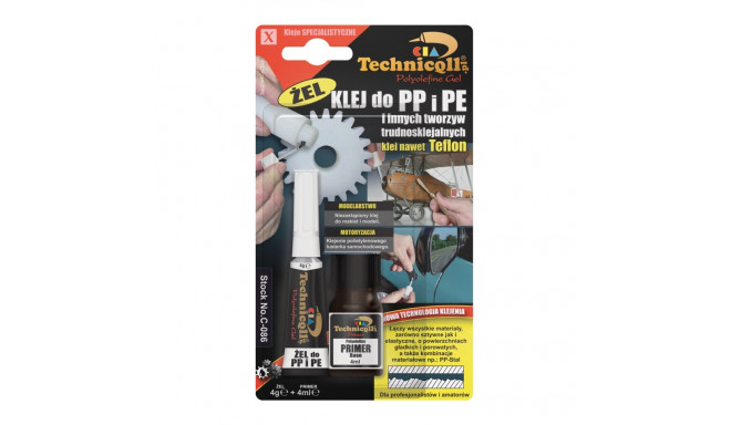 Plastikuliim PP ja PE - raskesti liimitavate plastikute liimimiseks 4g+4ml