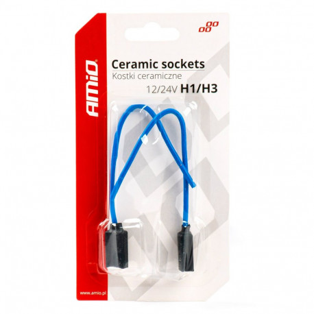 Pirnipesa 2tk,12/24V, sokkel H1/H3, juhe 15cm