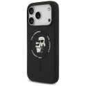 Karl Lagerfeld Silicone Karl&Choupette Ring MagSafe Case for iPhone 17 Pro - Black Karl Lagerfeld Silicone Karl&Choupette Ring MagSafe Case for iPhone 17 Pro - Black
