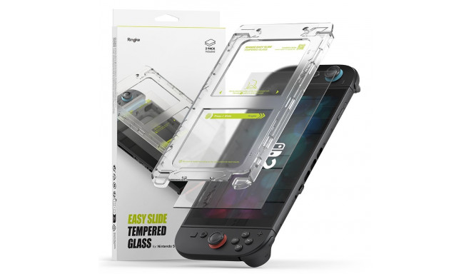 Ringke Easy Slide 2-pack Tempered Glass for Nintendo Switch 2 - Transparent