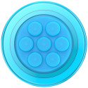 Popsockets Translucent FG-Popper MagSafe Phone Holder and Stand - Blue