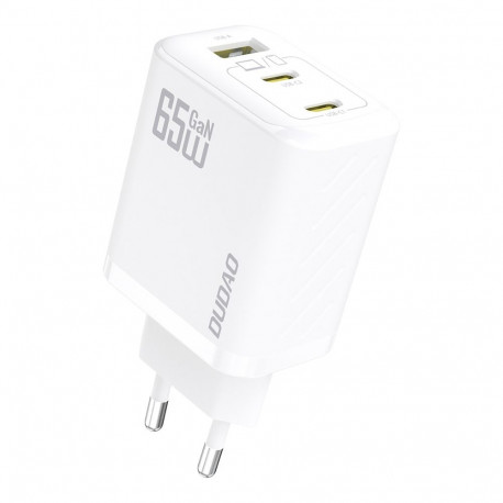 Dudao A29 65W GaN Wall Charger 2 x USB-C + 1 x USB-A - White