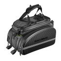 Rockbros A6-6 bicycle bag for trunk, 35 l, with fold-out pockets - black
