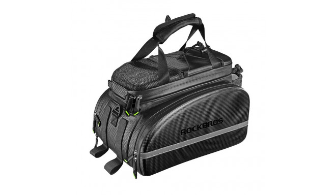 Rockbros A6-6 bicycle bag for trunk, 35 l, with fold-out pockets - black